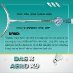 Vợt cầu lông DAS X AERO X9 - Trắng xanh ngọc