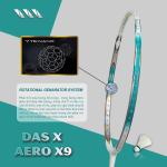 Vợt cầu lông DAS X AERO X9 - Trắng xanh ngọc