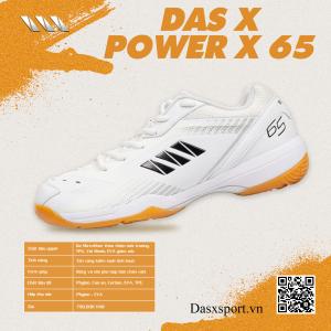 Giày Cầu Lông DAS X POWER X 65 - Trắng bạc