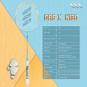 Vợt Cầu Lông DAS X K130 - Xanh biển vàng nhạt