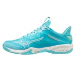 Giày Cầu Lông Mizuno Wave Claw Neo 2 - Xanh Trắng Cam Chính Hãng