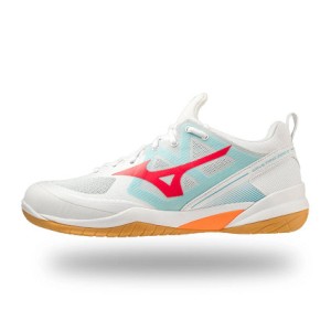 Giày Cầu Lông Mizuno Wave Fang Zero 2 - Trắng Đỏ Xanh Chính Hãng