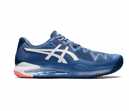 GIÀY TENNIS ASICS GEL RESOLUTION 8 (BLUE HARMONY / WHITE)