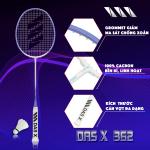 Vợt cầu lông DAS X 362 - Trắng tím