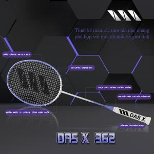 Vợt cầu lông DAS X 362 - Trắng tím