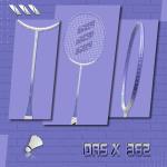 Vợt cầu lông DAS X 362 - Trắng tím