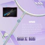 Vợt cầu lông DAS X 362 - Trắng tím nhạt