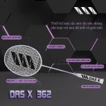 Vợt cầu lông DAS X 362 - Trắng tím nhạt