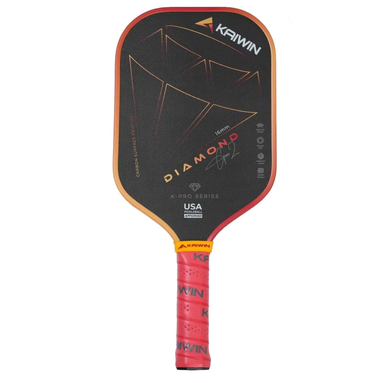 Vợt Pickleball Kaiwin Diamond Gen2 16mm