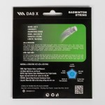 Dây vợt cầu lông bộ DAS X BS 70 CF - Tím xanh lơ