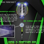 Vợt cầu lông DAS X RAPTOR 69