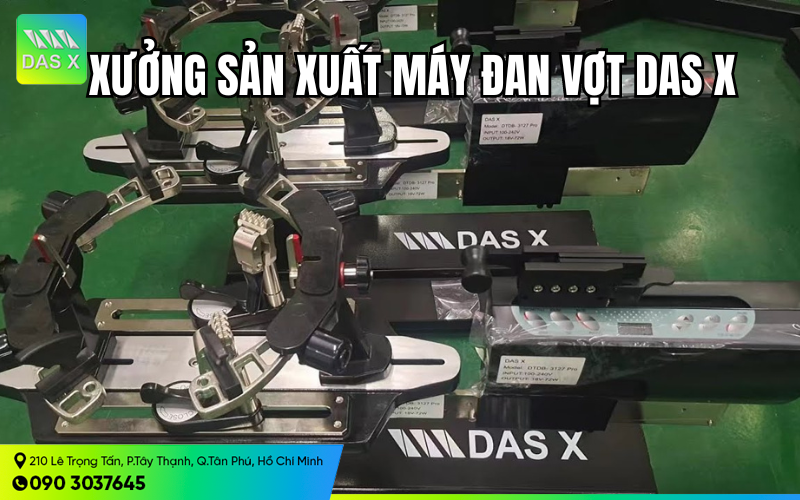 Xưởng sản xuất máy đan vợt DAS X quốc dân giá rẻ 